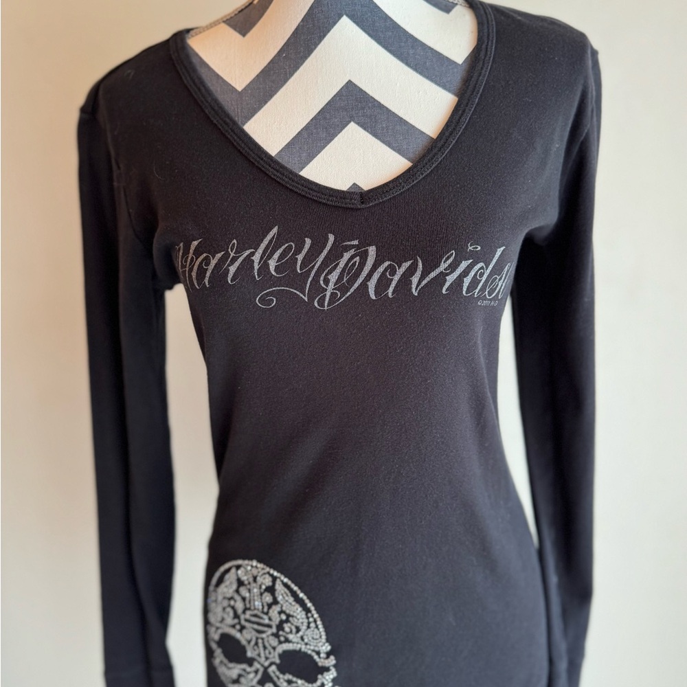 Harley-Davidson Black Long Sleeve Graphic Tee